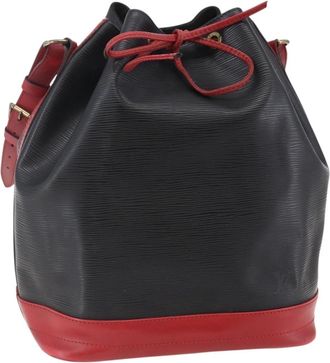 Louis Vuitton Bicolor Noe Handbag Epi Leather Black Leather Bag (Pre-Owned)