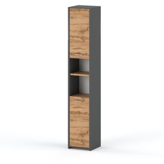 LOFT Loft - Mueble De Ba&ntilde;o Independiente Wotan De Roble Gris, 30 Cm, Pedestal De Ba&ntilde;o Tipo