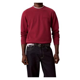 Calvin Klein Hombre, Sudaderas, Rojo, Talla: S