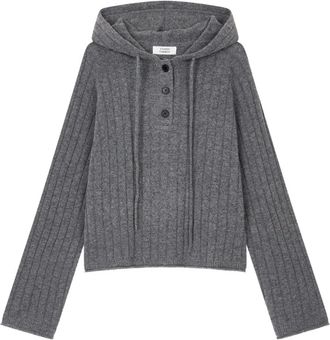 TOMBOY knitted hoodie - women - Fabric/Wool/Nylon - OS - Grey