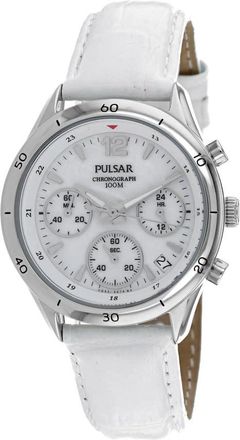 Pulsar Classic Chronograph Quartz White Dial Ladies Watch PT3085