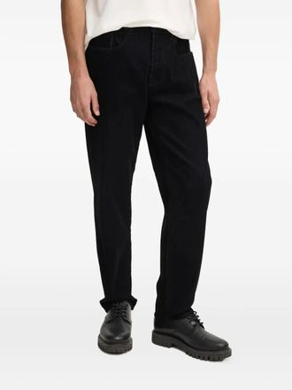 A|X Armani Exchange corduroy trousers - men - Cotton/Elastane/Polyamide - 33/32 - Black