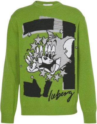 Iceberg Rondgebreide trui Gatto Silvestro - Heren - Ronde hals truien - Veelkleurig - L - Wol - Truien & Vesten