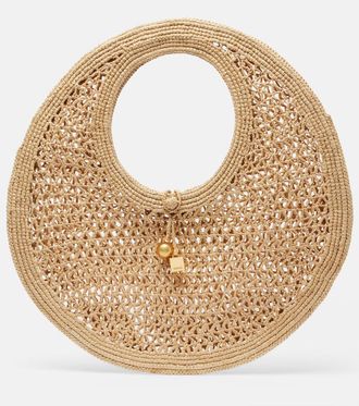 Jacquemus Spiaggia raffia top-handle bag