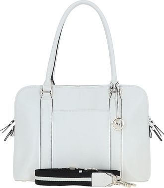 Ashwood Leather Womens Cuore di Cuoio 3 Section Large Handbag - White - One Size