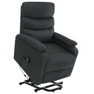 vidaXL Sill&oacute;n De Masaje Elevable Tela Gris Oscuro Vidaxl