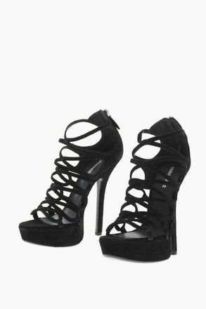 Dsquared2 Suede Sandals DEANDAY 15cm Heel Dsquared2