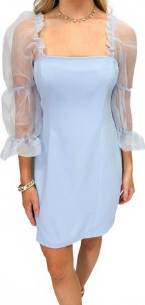 Amanda Uprichard Tia Mini Dress In Arctic