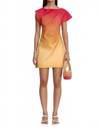 Acler Fencott Mini Dress In Orange