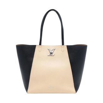 Louis Vuitton Bolso Tote de Cuero Pre-owned - Pre-owned - Mujer - Beige - ONE SIZE