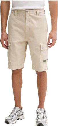 Karl Lagerfeld KLJ Cargo Short - Heren - Korte Broeken - Beige - L - Katoen - Korte Broeken