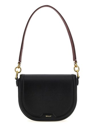 ショルダーバッグ・ポシェット BALLY Women Bags MAC01X TP072 BALLY UOMO Black Bally logo-lettering Leather Bag | Black | FARFETCH JO