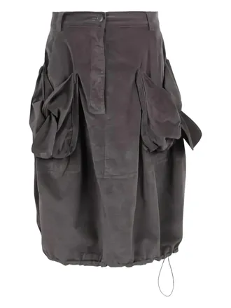 Rundholz pocket gathered skirt - Grey