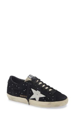 Golden Goose Super-Star Low Top Sneaker in Black/white/beige at Nordstrom, Size 14Us