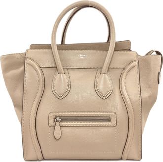 Celine Brown Leather Tote Bag (Pre-Owned)