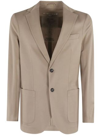 Circolo 1901 patch pocket blazer - men - Elastane/Cotton - 54 - Neutrals