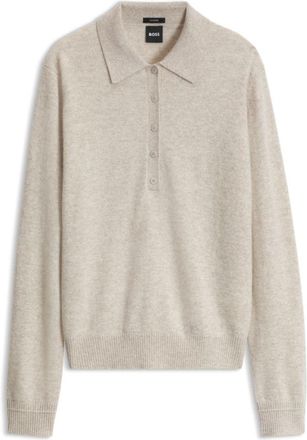 BOSS Pure cashmere polo sweater