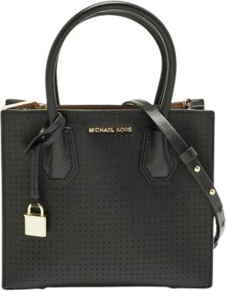 Michael Kors Pre-owned Leren Handtas - Dames - Vintage Handtas - Zwart - ONE Size - Leer - Vintage