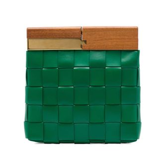 Bottega Veneta Pre-owned Bottega Veneta Lambskin Maxi Intrecciato The Snap Clutch Ladies DUSJ84B5E0TDPVH7
