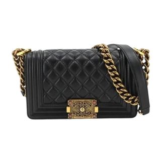 Chanel Pre-owned Vintage Schoudertas - Dames - Pre-owned - Zwart - Maat: ONE Size Leer