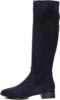Notre-V Elegante Blauwe Hoge Laarzen - Dames - Hoge Laarzen - Blauw - 36 EU - Su&egrave;de - Schoenen