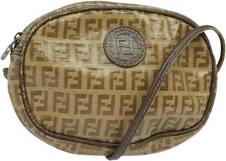 Fendi Pre-owned Vintage Schoudertas - Dames - Vintage Schoudertas - Bruin - ONE Size - Leer - Vintage