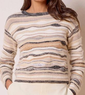 Nic+Zoe Odyssey Mix Sweater In Neutral Mix