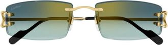 Cartier Sunglasses, unisex, Yellow, Size: 56 MM Ct0465S