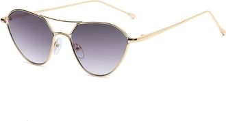 Generic Small Frame Cat Eye Metal Sunglasses for Men and For Women, Sunglasses for Vacation Beach Driving