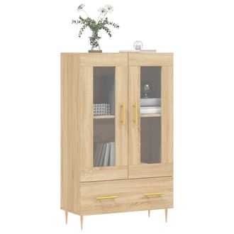 Berkfield Home Highboard Sonoma Oak 69.5x31x115 cm Engineered Wood in Brown