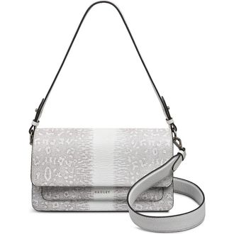 Radley London Medium Lizard Embossed Leather Shoulder Bag in Bright White at Nordstrom Rack