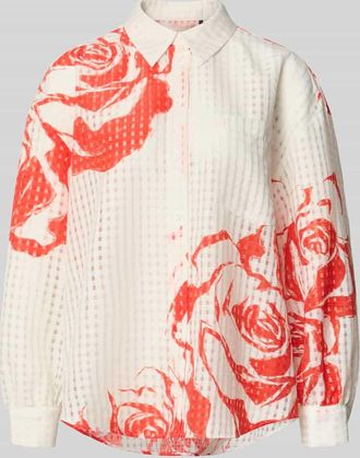 Essentiel Oversized Hemdbluse mit Hemdkragen Modell JORANGE in Weiss, Gr&ouml;&szlig;e L