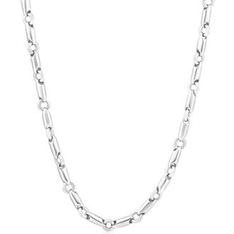 Pompeii3 Mens 14k Gold (69gram) or Platinum (129gram) 6.5mm Link Chain Necklace 24