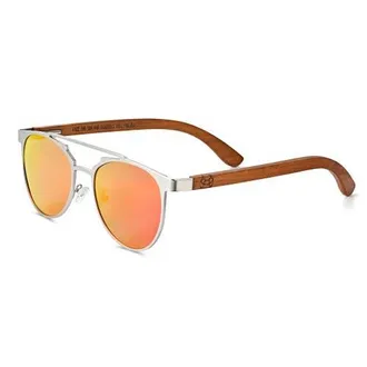 Earth Wood Positano Polarized Sunglasses in Redwood/orange-Yellow at Nordstrom