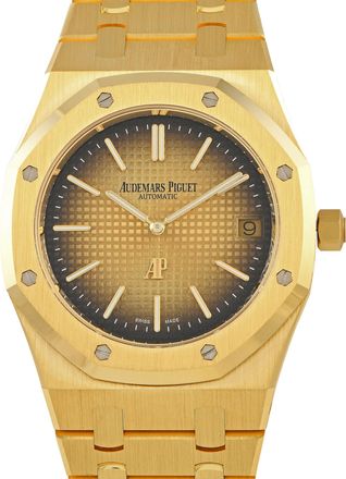 Audemars Piguet Royal Oak Jumbo Extra-Thin Automatic Gold Dial Mens Watch 16202BA.OO.1240BA.02