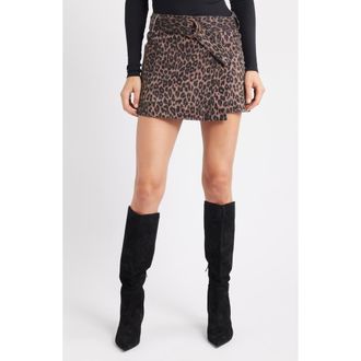 Rails Deanna Belted Skirt in Brown Nala at Nordstrom Rack, Size 2X Regular