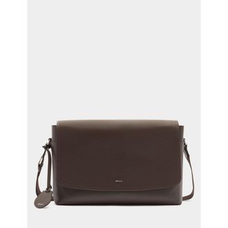 Bally Capitol Messenger Bag in Grained Leather in Brown at Nordstrom