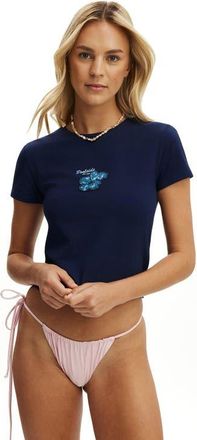 Cotton On Womens The Resort Baby Graphic Tshirt in Sea Side Blue Poolside at Nordstrom, Size Xx-Small
