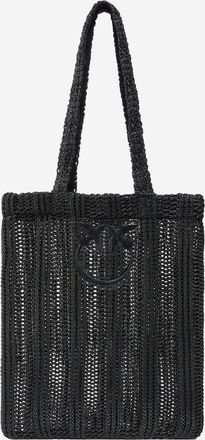 Pinko Pinko Easy Raffia Shopping Bag