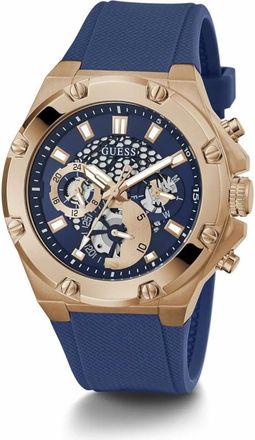 Guess Third Gear Multifunction Skeleton Watch - Heren - Horloges - Blauw - ONE Size - Accessoires
