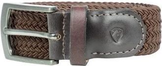 Hy Equestrian Woven Elastic Belt - Brown - Large/X Large