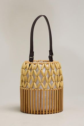 Melie Bianco Naomi Beaded Bucket Bag