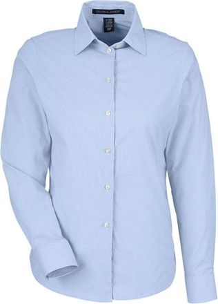 Devon & Jones Womens CrownLux Performance Microstripe Dress Shirt