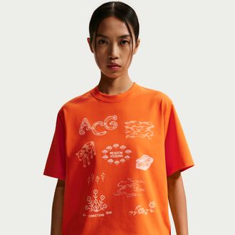 Nike Womens Nike ACG Dri-FIT T-Shirt in Orange | II6226-819