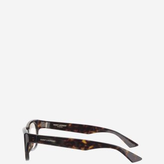 Saint Laurent Womens Romy Sunglasses Dark Brown Acetate. Nylon
