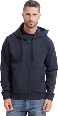 HUGO BOSS Full-zip Hooded Sweatshirt - Heren - Vesten met rits - Blauw - XL - Hoodies & sweatvesten