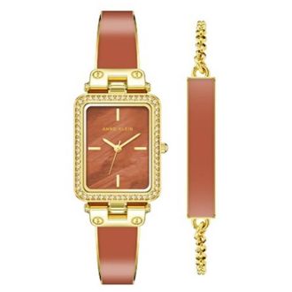 Anne Klein Quartz Ladies Watch and Bracelet Set AK-3898RUST