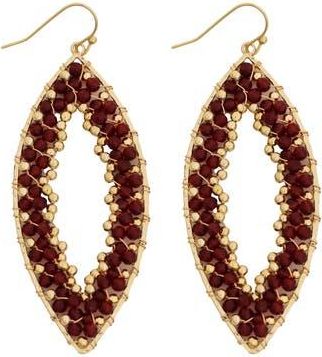 Panacea Crystal Marquis Earrings in Burgundy at Nordstrom Rack