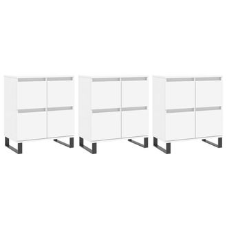 Berkfield Home Sideboards 3 pcs White Engineered Wood