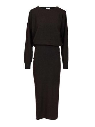 P.A.R.O.S.H. P. A.R. O.S. H.-Wool Knit Dress Abiti Marrone-Donna